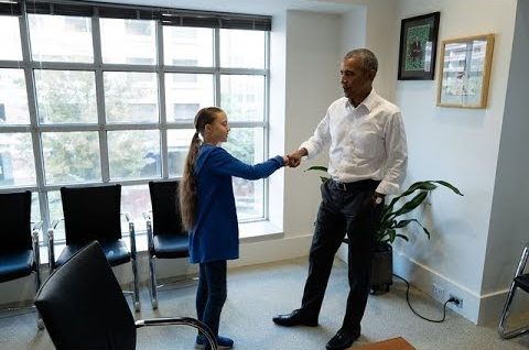 Greta Thunberg incontra Barack Obama